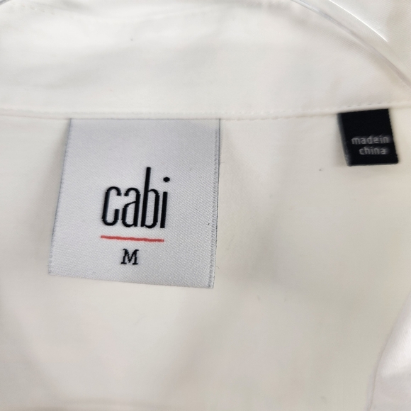 CAbi Its A Wrap Long Sleeve Button Front Shirt Womens Size Medium White - Picture 6 of 8